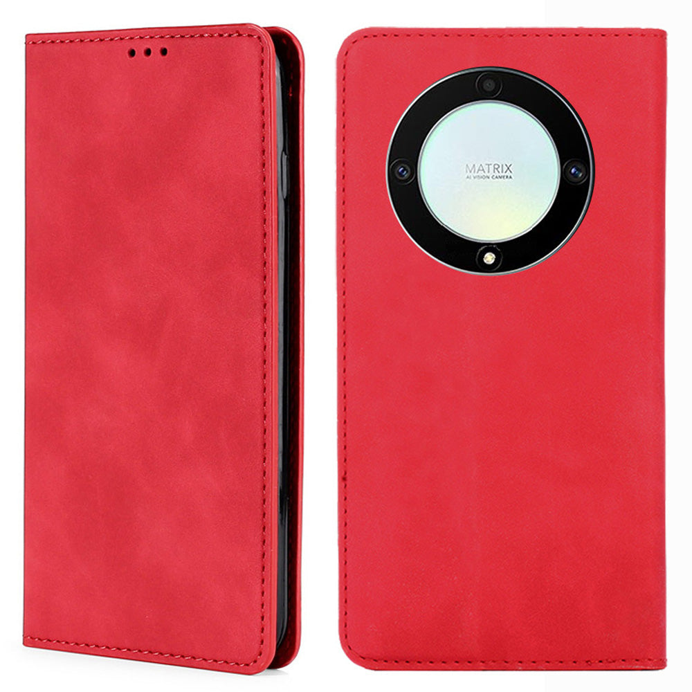 For Honor X40 5G X9a 5G Magic5 Lite 5G Skin-touch Phone Case Card Holder Leather Stand Anti-drop Cover For Honor X40 5G X9a 5G Magic5 Lite 5G Skin-touch Phone Case Card Holder Leather Stand Anti-drop Cover
